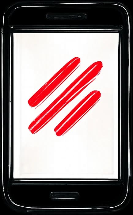 Hand-drawn smartphone