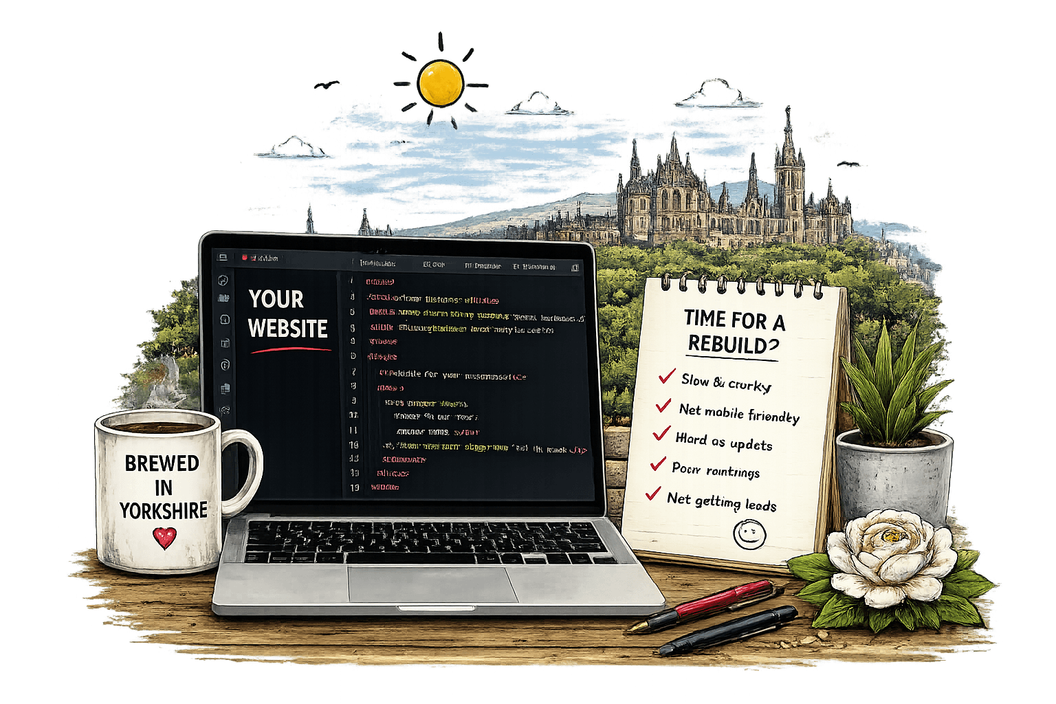 Website Rebuild illustration