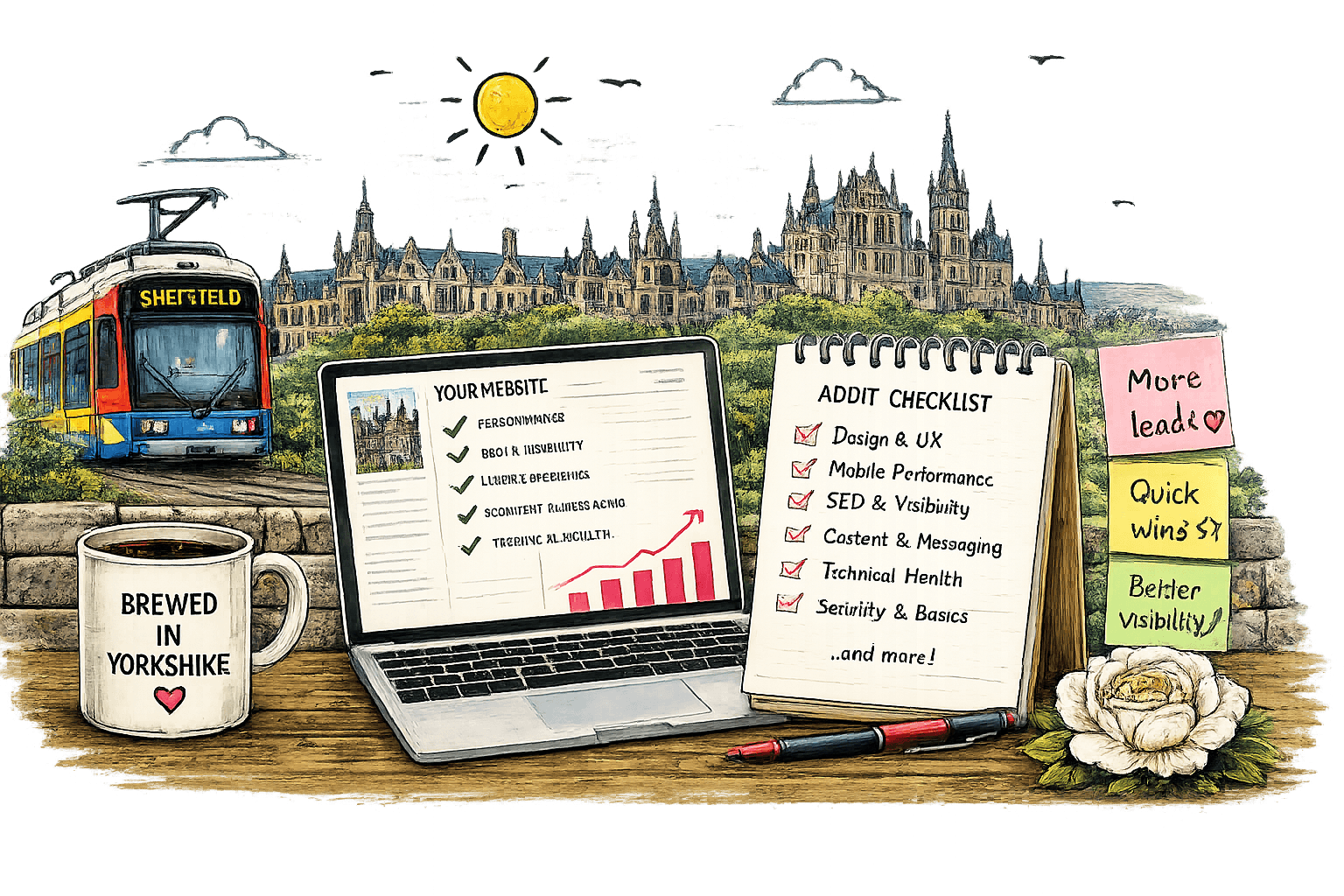 Website Audit Checklist & Yorkshire Illustration